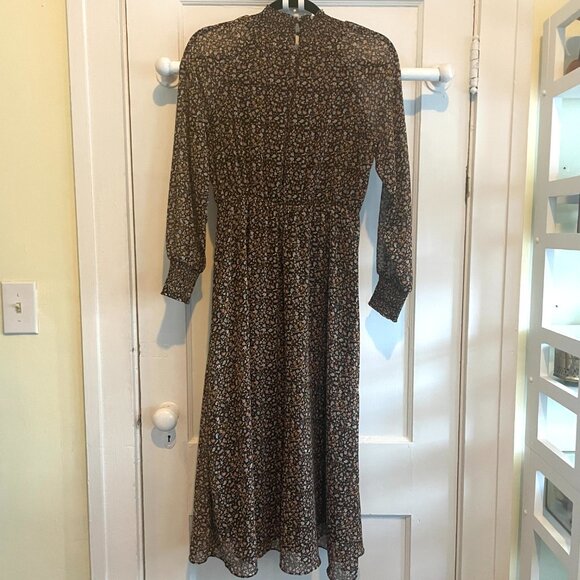 Madewell | Georgette Smocked-Neck Midi Dress | Folktale Paisley | SZ Small | NWT - Picture 9 of 10